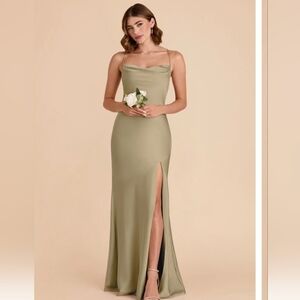 Birdy Grey, Satin Moss Green Maxi Dress